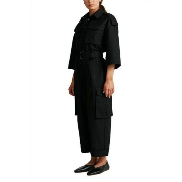 NEW CAMILLA AND MARC finley jumpsuit women's size 8 black utility style belted - Picture 2 of 5